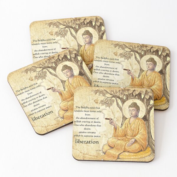Item preview, Buddha Nirvana Quote - Liberation Zen Art with a Twist designed and sold by Hen-C-Art.