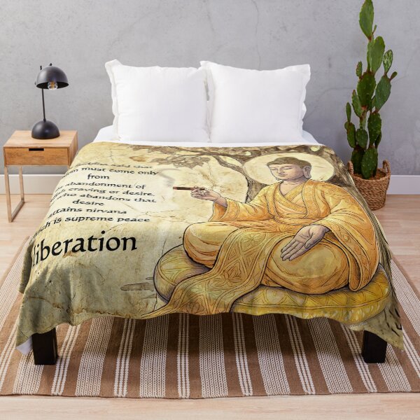 Item preview, Buddha Nirvana Quote - Liberation Zen Art with a Twist designed and sold by Hen-C-Art.