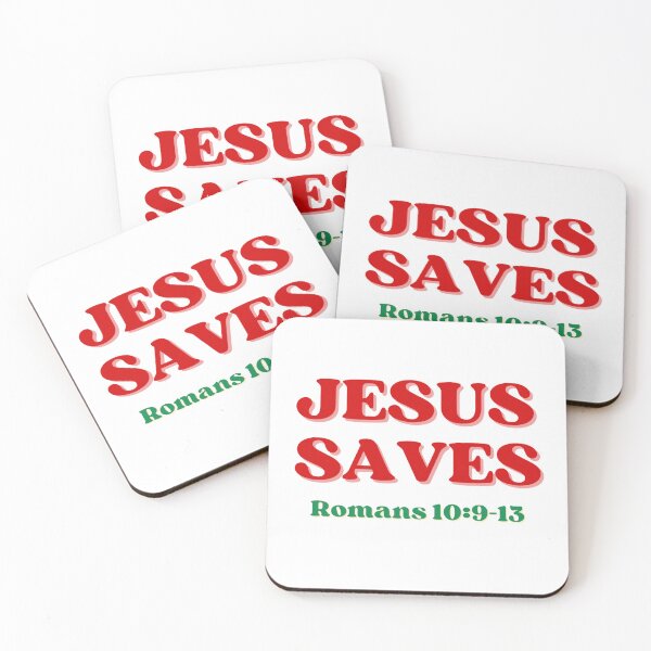 Item preview, Jesus Saves Romans 10:9-13 designed and sold by RhondaCGoins.