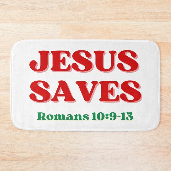 Item preview, Jesus Saves Romans 10:9-13 designed and sold by RhondaCGoins.