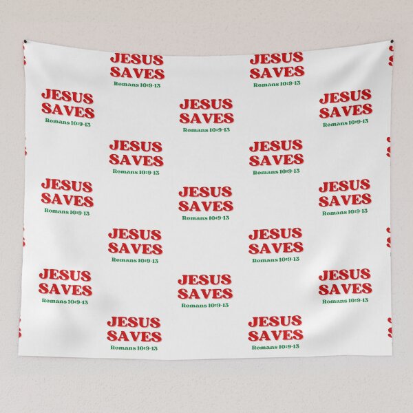 Item preview, Jesus Saves Romans 10:9-13 designed and sold by RhondaCGoins.