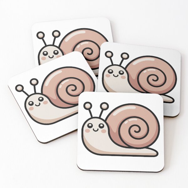 Item preview, Cute Smiling Snail Cartoon – Adorable Kawaii Animal Illustration designed and sold by Royalsticker.