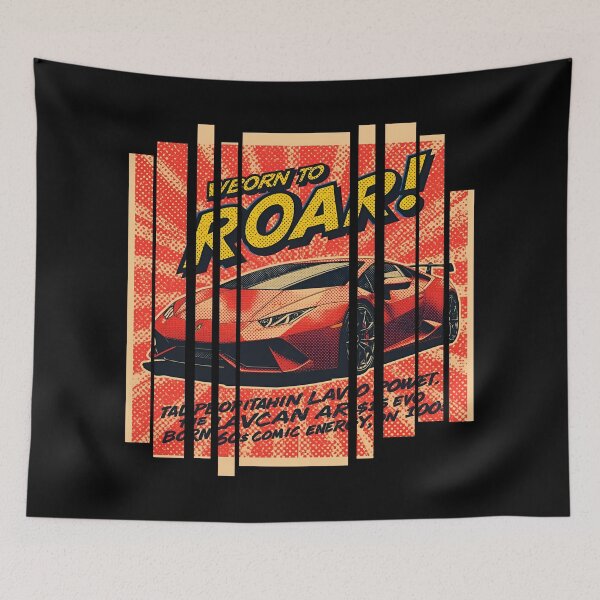 Item preview, Lamborghin Huracá EVO, 60s comic energy Born to Roar 2 designed and sold by Neon G.