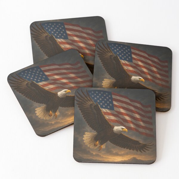 Item preview, Bald Eagle Vintage 90s - Retro American Flag designed and sold by ZBIFBOUETLA.