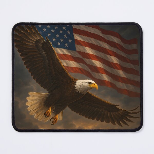 Item preview, Bald Eagle Vintage 90s - Retro American Flag designed and sold by ZBIFBOUETLA.