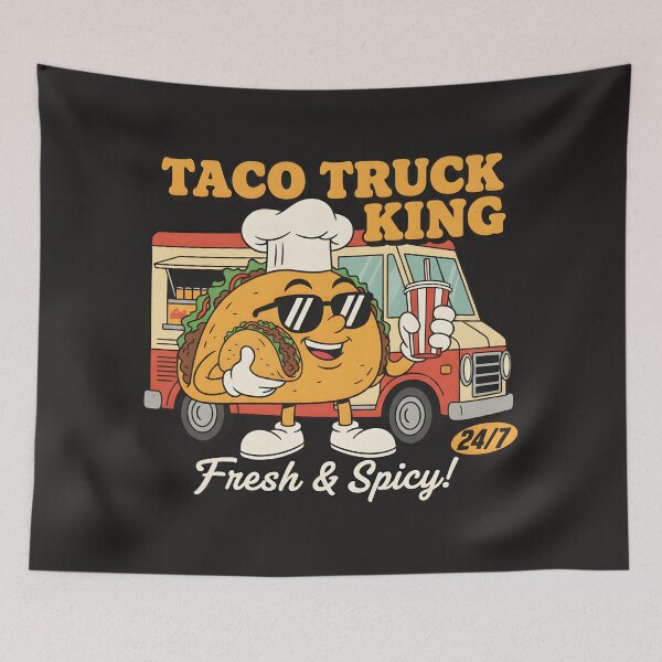Item preview, The Tortilla Throne: Sovereign of the Spicy Streets designed and sold by AwesomeBeyondLimits.