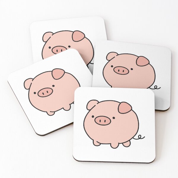 Item preview, Cute pink pig designed and sold by PinFlick.