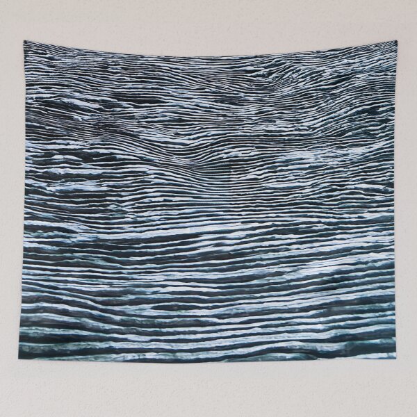 Item preview, Layered Tides – Abstract Blue Wave Texture designed and sold by RigidFascia.
