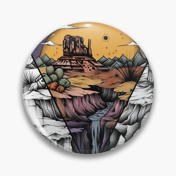 Item preview, Desert scene designed and sold by Onehappyhook.