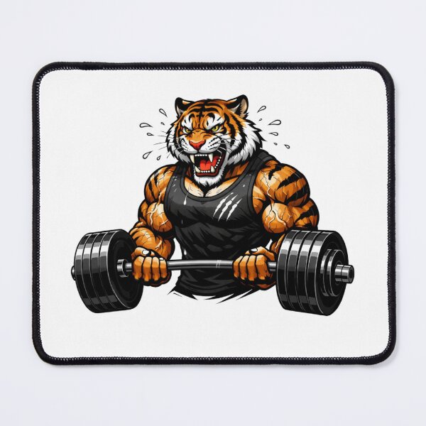 Item preview, Ferocious Tiger Muscles Barbell Curl designed and sold by Primal Pump Co LTD.