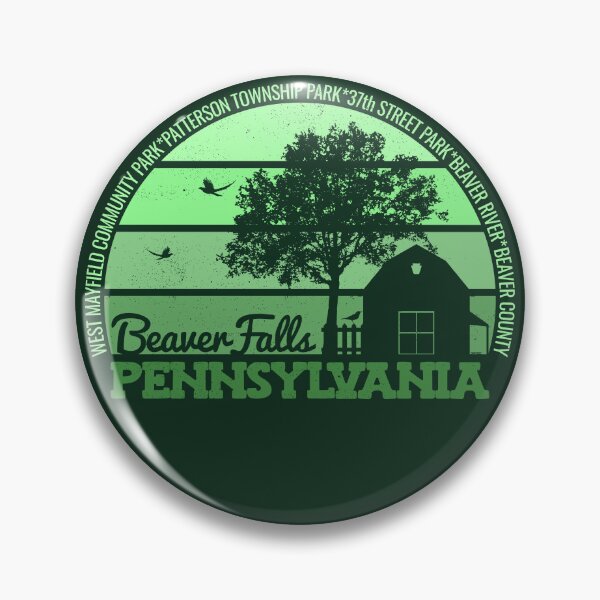 Item preview, Beaver Falls Pennsylvania Sunset Retro Vintage Local Pride Logo designed and sold by CRHPOD20.