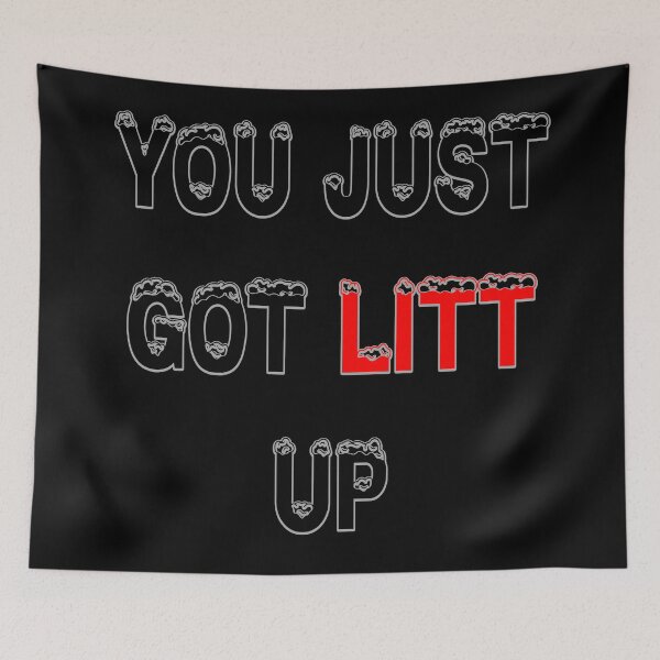 Item preview, Just Got Litt Up – Funny Party Vibes Statement Design designed and sold by Ach&Koor.