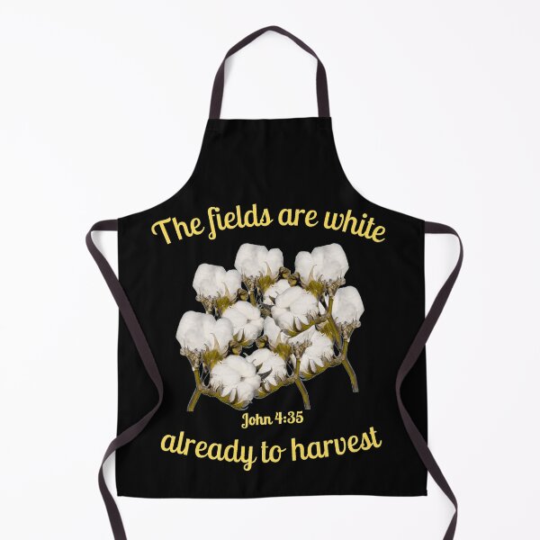Item preview, White Cotton Fields John 4:35 designed and sold by RhondaCGoins.