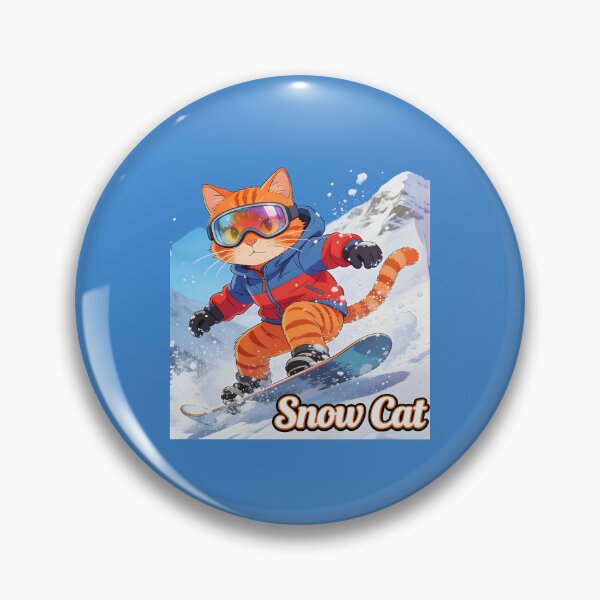 Item preview, cat snowboarding Cute Cat Snowboarding Cartoon Winter Design designed and sold by Uglyandcute.