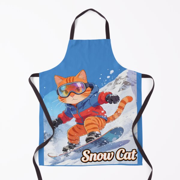 Item preview, cat snowboarding Cute Cat Snowboarding Cartoon Winter Design designed and sold by Uglyandcute.