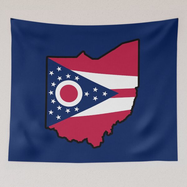 Item preview, State Flag Map of OHIO designed and sold by HFYD.
