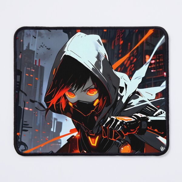 Item preview, ZERO: Monochrome Cyberpunk High-Speed Sprint | Cute Cyberpunk Anime Girl designed and sold by Sytrics.