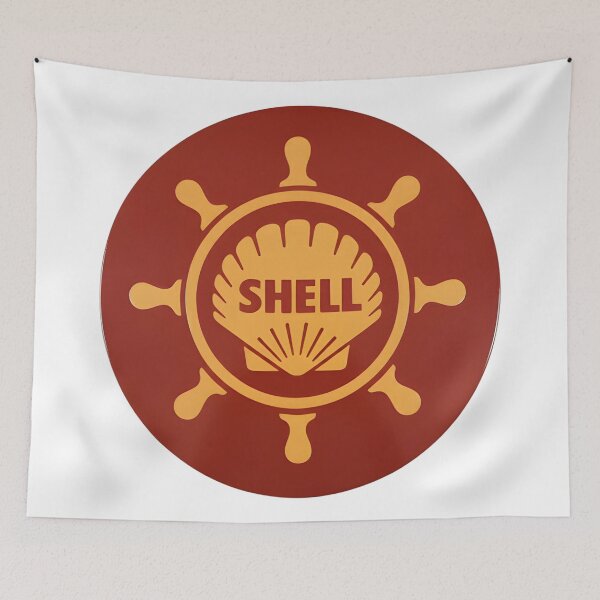Item preview, Vintage Shell Oil Nautical Helm Logo designed and sold by CharlieDesings.