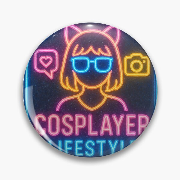 Item preview, Cosplay Lifestyle – Neon Culture Badge designed and sold by Creative88Art.