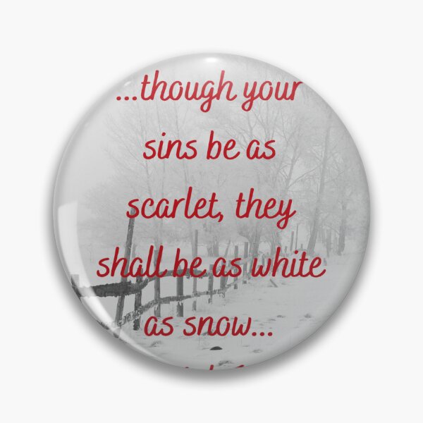 Item preview, Though your sins be as Scarlet Isaiah 1:18 designed and sold by RhondaCGoins.