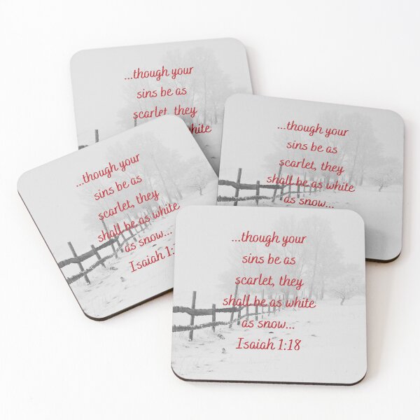 Item preview, Though your sins be as Scarlet Isaiah 1:18 designed and sold by RhondaCGoins.