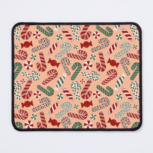 Item preview, Candies & Candy Canes - Multicolored on Peach Fuzz designed and sold by thecolorbirdie.