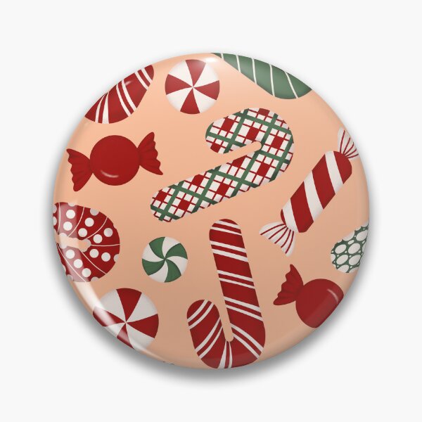 Item preview, Candies & Candy Canes - Multicolored on Peach Fuzz designed and sold by thecolorbirdie.
