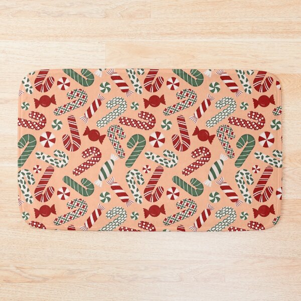 Item preview, Candies & Candy Canes - Multicolored on Peach Fuzz designed and sold by thecolorbirdie.