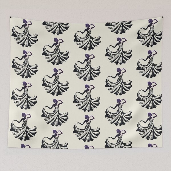 Item preview, Drawing of elegent traditional dyanmic grace women  designed and sold by NivyasArtistry.