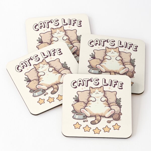 Item preview, Cats Life - Relaxed Cat Cozy Home Illustration designed and sold by chillaxcats.
