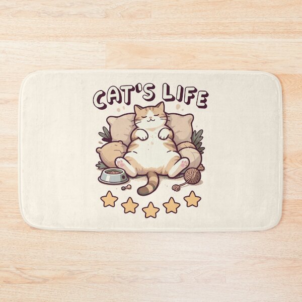 Item preview, Cats Life - Relaxed Cat Cozy Home Illustration designed and sold by chillaxcats.