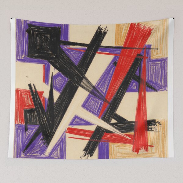 Item preview, fractured momentum conte crayon colorful abstract design designed and sold by SmashingDeals.