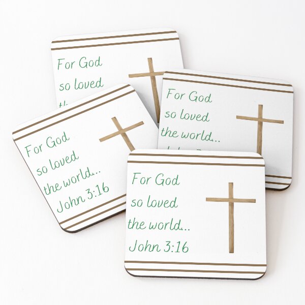 Item preview, John 3:16 ~ For God so Loved the world - bordered designed and sold by RhondaCGoins.