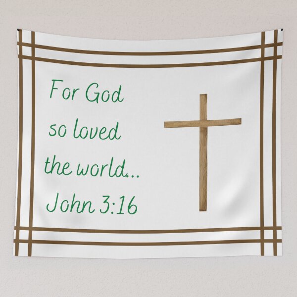 Item preview, John 3:16 ~ For God so Loved the world - bordered designed and sold by RhondaCGoins.