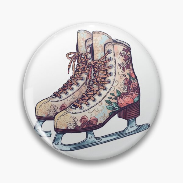 Item preview, Winter Sports Games Figure Skates Sticker designed and sold by colorleafz.