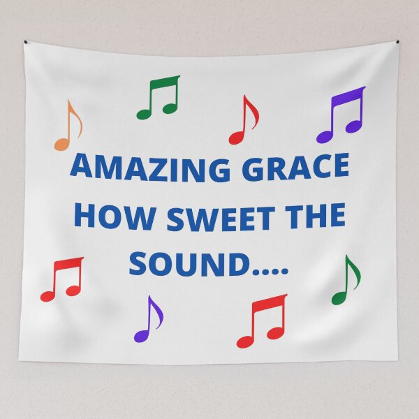 Item preview, Amazing Grace Hymn designed and sold by RhondaCGoins.