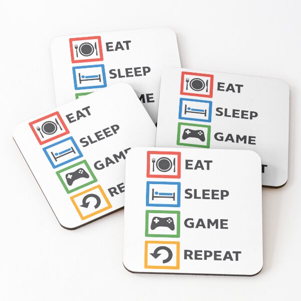Item preview, Eat, Sleep, Game, Repeat. designed and sold by evokerys.