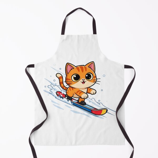 Item preview, cat snowboarding Cute Cat Snowboarding Cartoon Winter Design designed and sold by Uglyandcute.