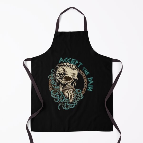Item preview, Accept The Pain Viking Skull – Norse Warrior Graphic Tee | Nordic Strength Design | Viking Warrior Shirt designed and sold by R3XFORGE.
