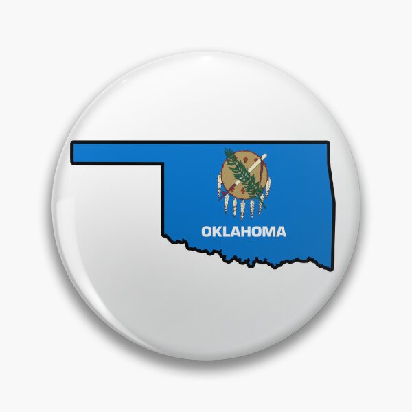 Item preview, State Flag Map of OKLAHOMA designed and sold by HFYD.