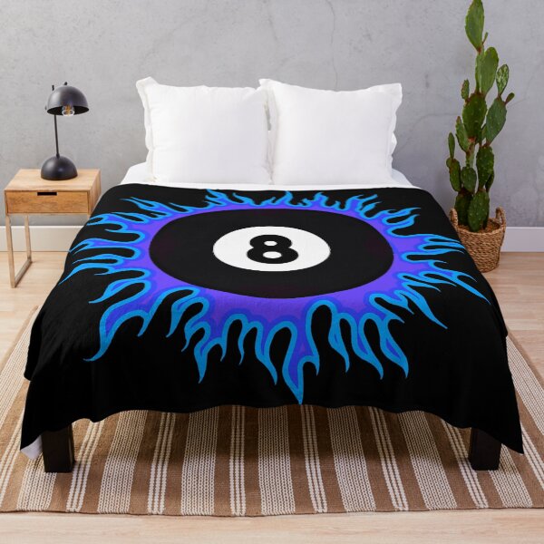 Artikelvorschau, Blau auf Lila 8-Ball Sunburst entworfen und verkauft von Dawne's Designs.
