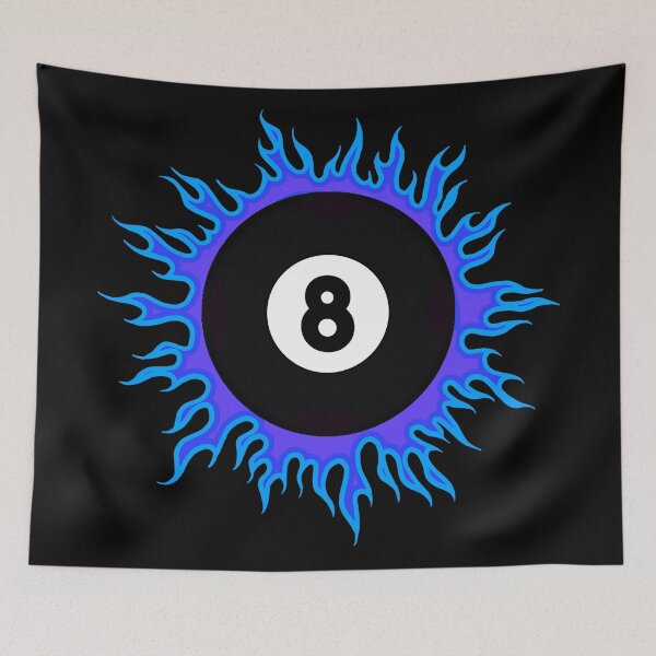 Artikelvorschau, Blau auf Lila 8-Ball Sunburst entworfen und verkauft von Dawne's Designs.