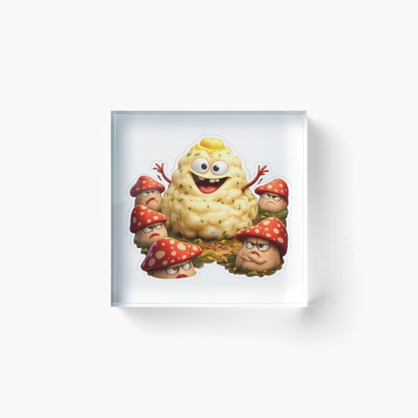 Item preview, Mashed Potato Mushroom Meme – Annoying Little Guy (Cartoon) designed and sold by Fantasy Masterpiece.