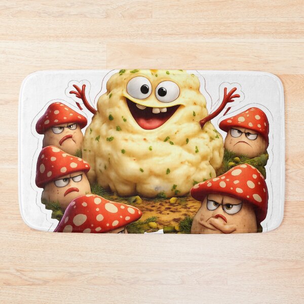 Item preview, Mashed Potato Mushroom Meme – Annoying Little Guy (Cartoon) designed and sold by Fantasy Masterpiece.