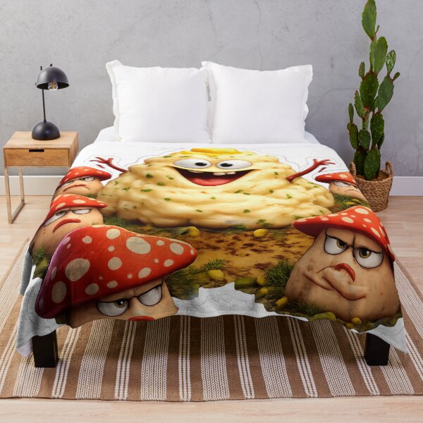 Item preview, Mashed Potato Mushroom Meme – Annoying Little Guy (Cartoon) designed and sold by Fantasy Masterpiece.