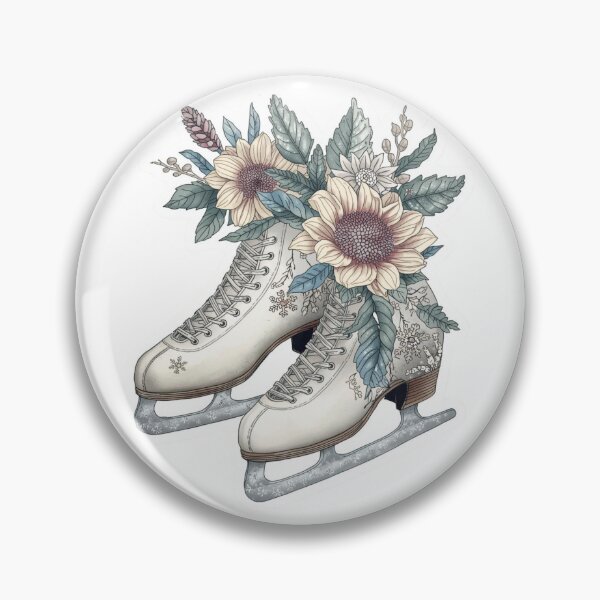 Item preview, Winter Sports Games Figure Skates Sticker designed and sold by colorleafz.