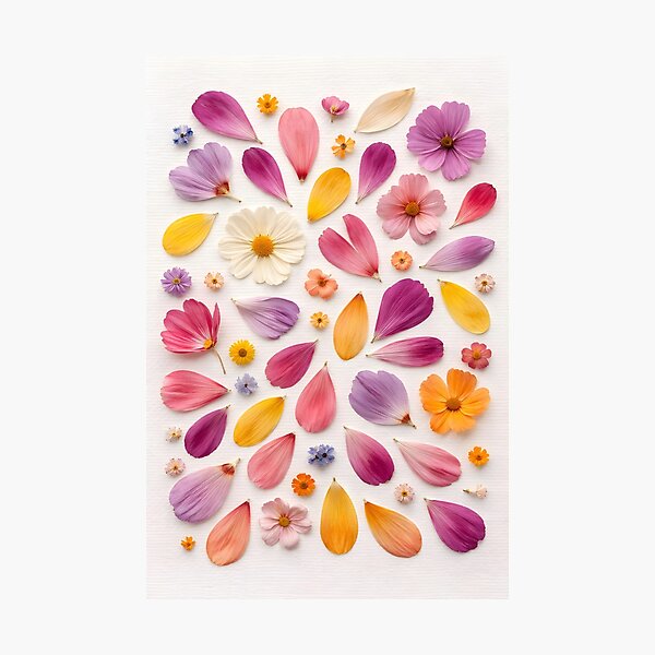Item preview, Pressed Pink Flower Petals Floral Art designed and sold by SparkSpiral.