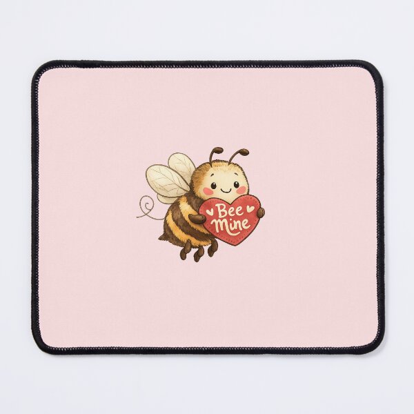Item preview, Bee Mine Valentine Pun designed and sold by Midnight Garden.