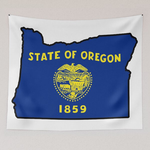 Item preview, State Flag Map of OREGON designed and sold by HFYD.