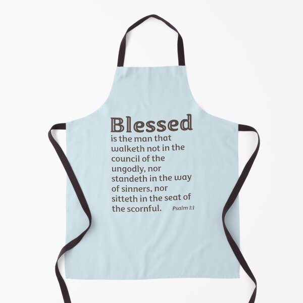 Item preview, Blessed is the man that walketh not in the council of the ungodly, Psalm 1:1, King James Bible designed and sold by Angela Dow.